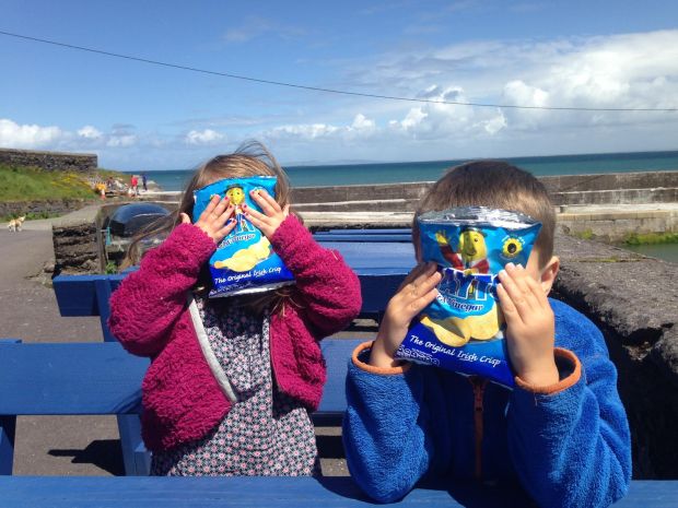 Thomas and Meabh, aged 5 and 3, in Kerry.