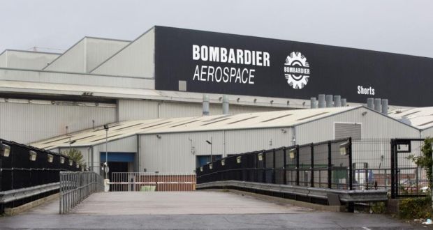 Proposed US tariffs pose an existential threat to Bombardier’s Belfast operation, the union Unite says. Photograph: Paul Faith/AFP/Getty Images