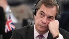 File image of former Ukip leader Nigel Farage at a debate on the progress of the Brexit talks, at the European Parliament in Strasbourg,  France. File photograph: Frederick Florin/AFP/Getty Images