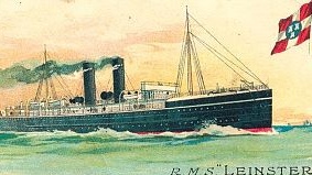 An image of RMS Leinster, which was sunk by a German torpedo off Dun Laoghaire in October 1918. Photograph: Phillip Lecane/PA Wire