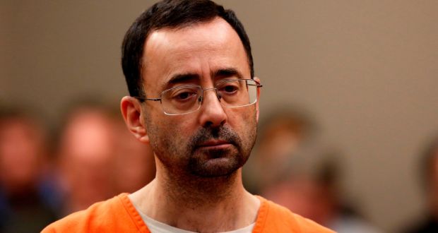 File photo of former Michigan State University and USA Gymnastics doctor Larry Nassar appearing at Ingham County Circuit Court in Lansing, Michigan. Photo: Jeff Kowalsky/Getty Images
