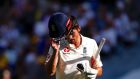 England’s Alastair Cook enjoyed a century on his second day of the fourth Ashes Test match. Photograph: David Gray/Reuters