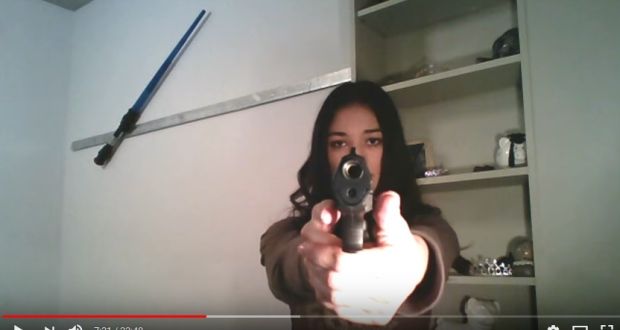 Carolin Matthie: “I have a plan if I’m attacked and that feels better.”  Photograph: Youtube screenshot