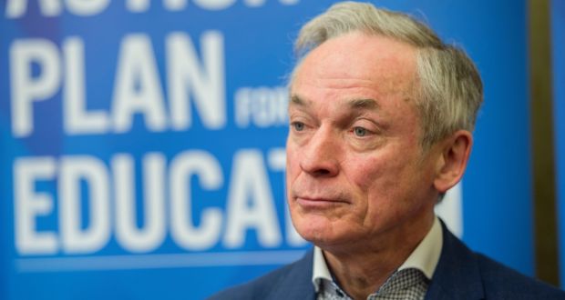 Minister for Education Richard Bruton’s plans  for removing the “Baptism barrier” have drawn criticism from Catholic groups who fear they will lose out under the measure. Photograph: Brenda Fitzsimons/ The Irish Times 