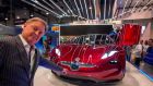 Henrik Fisker at CES in Las Vegas, says the solid-state batteries have the potential to be much cheaper to make than lithium-ion batteries.