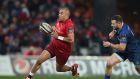 Simon Zebo: “My love for Munster could definitely bring me back. I’ve an incredible connection with the supporters around Munster.”  Photograph: Billy Stickland/Inpho 