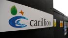 Carillion shares were suspended from trading on Monday.  Photograph: Peter Nicholls/Reuters