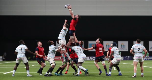  Peter O’Mahony  in action against Racing 92 last weekend. Photograph: Billy Stickland/Inpho