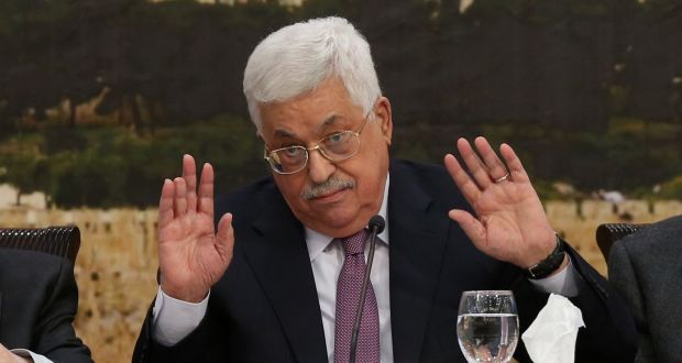  Palestinian president Mahmoud Abbas: has called for a review of all agreements reached by the PLO and Israel. Photograph: Alaa Badarneh