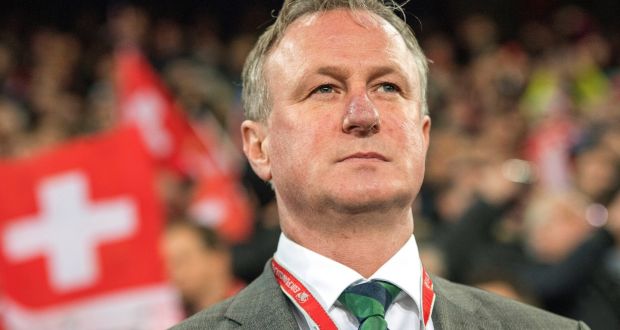 Northern Ireland manager Michael O’Neill: he has been impressed with the speed and scale of the IFA’s offer.  Photograph: EPA/Jean-Christophe Bott