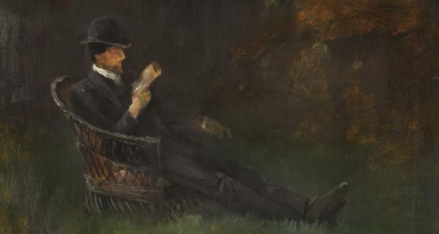  John Butler Yeats,  WB Yeats Reading in the Garden, Bedford Park, c.1888/89