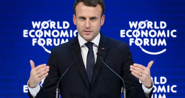 Emmanuel Macron: ‘France is back. France is back at the core of Europe.’ Photograph: Getty