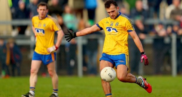 Donie Smith’s 77th minute penalty earned Roscommon a draw against Meath. Photograph: James Crombie/Inpho