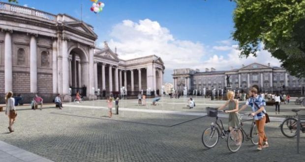College Green in Dublin: class is very much at work in the controversy over its proposed civic plaza 