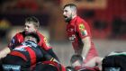  John Barclay in action for his club Scarlets: “We will look at how we think we can beat Wales and put together a plan.” Photograph: Ian Cook/Inpho