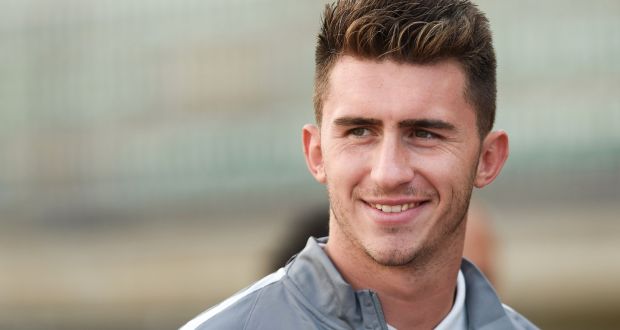 Aymeric Laporte will start for Manchester City against West Brom after his €65 million transfer from Athletic Bilbao. Photograph:   Nicolas Tucat/AFP/Getty Images