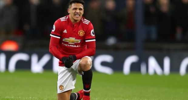 Alexis Sanchez of Manchester United. His agent, Fernando Felicevich, declined to comment when asked if he was asking for a £15m   fee himself for the forward to agree a move. Photograph: Getty Images