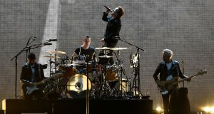  U2 perform at Croke Park, Dublin in 2017. Photograph: Clodagh Kilcoyne/Reuters 