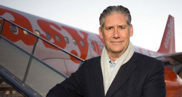 EasyJet chief executive Johan Lundgren, who is to take a salary cut to demonstrate his 'personal commitment' to equal pay. Photograph: EasyJet/PA Wire