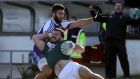Kildare’s Fergal Conway is fouled by Neil McAdam of Monaghan during the Allianz Football League Division One match in  Newbridge. Photograph: Lorraine O’Sullivan/Inpho