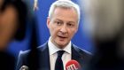 French finance minister Bruno Le Maire believes tax payments from tech giants  should be financing roads and schools. Photograph: Getty