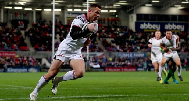 Tommy Bowe starts for Ulster against Edinburgh. Photograph: James Cormbie/Inpho