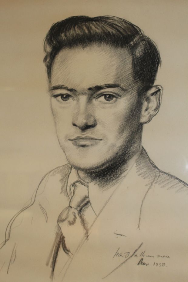 A portrait of John Broderick by Sean O’Sullivan