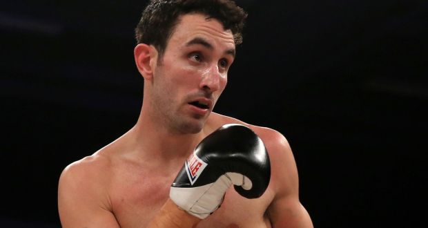 Scott Westgarth collapsed in his dressing room following an English title eliminator in Doncaster. Photograph: Nick Potts/PA