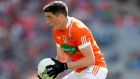 Rory Grugan notched six points for Armagh in the win over Derry. Photograph: James Crombie/Inpho
