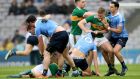Tempers flare during the Dublin v Kerry Division One clash at Croke Park. Photograph: Bryan Keane/Inpho 