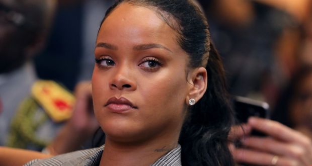 Rihanna:  accused Snapchat of shaming domestic abuse victims. Photograph: Marin/AFP,Getty Images