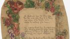 Lot 266, an autograph manuscript, signed by Francis Ledwidge of his poem Lament for Thomas MacDonagh (‘He shall not hear the bittern cry’) fetched £16,250 at Bonhams.