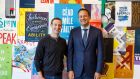 Facebook founder Mark Zuckerberg with Taoiseach Leo Varadkar at the company’s headquarters in Menlo Park, Silicon Valley, California. Facebook has confirmed it plans to create hundreds of new jobs in Ireland next year. Photograph: Suzanne Lynch 