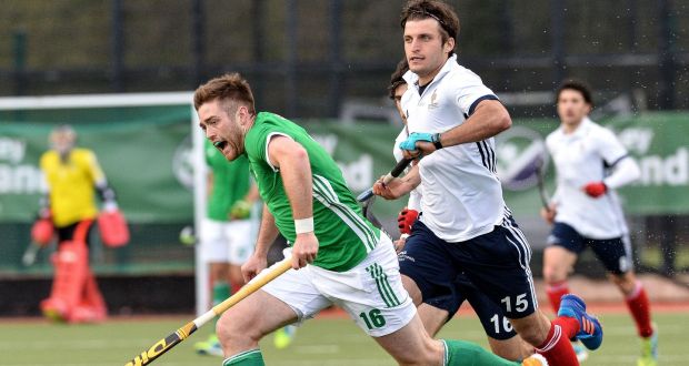 Glenanne’s Shane O’Donoghue in action for Ireland last year. O’Donoghue’s strike gave his side a victory over Railway Union. Photograph: Inpho/Presseye