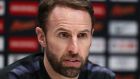 Gareth Southgate during an England press conference on the eve of their international friendly against Italy at Tottenham Hotspur Training Centre. Photograph: Catherine Ivill/Getty Images