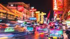 Bangkok Chinatown traffic at night