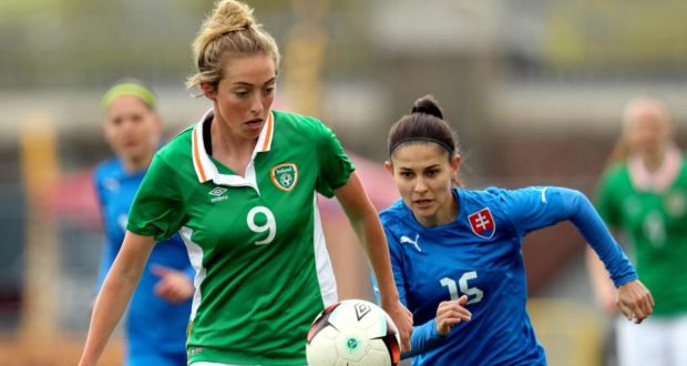 Megan Connolly has been named in Colin Bell’s squad for the the World Cup qualifiers against Slovakia and the Netherlands in Tallaght. Photograph: Ryan Byrne/Inpho