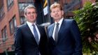 Frank O’Keeffe (left) and Mike McKerr, whom he will succeed as managing partner of EY Ireland on July 1st. 