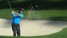  Bubba Watson plays a shot   during a practice round at Augusta.  “Golf is really easy when you free it up.” Photograph:  Andrew Redington/Getty Images