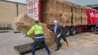An emergency fodder delivery arrives from the UK to the Dairygold Co-Op in Ballymakeera, Co Cork. Photograph: Daragh McSweeney/Provision