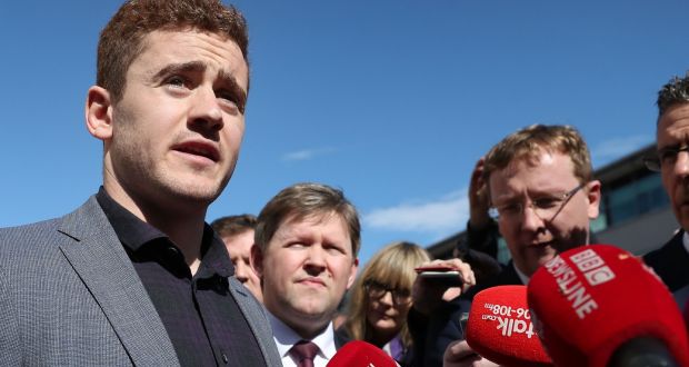 Ireland and Ulster rugby player Paddy Jackson speaking outside Belfast Crown Court after he was found not guilty of raping a woman at a property in south Belfast in June 2016. Photograph: Niall Carson/PA Wire