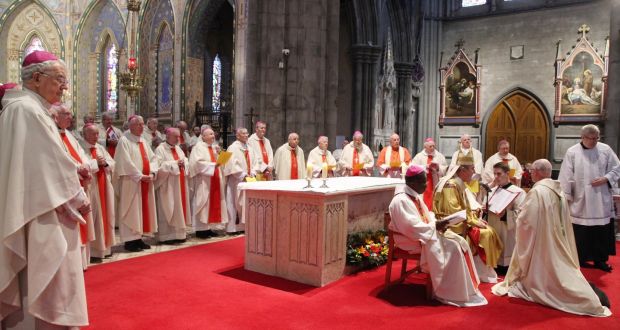 The ordination last month of Dermot Farrell as Bishop of Ossory. Nine episcopal vacancies will by next year need to be filled. Photograph: John McElroy