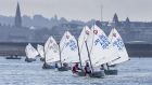Optimist dinghies racing off Dún Laoghaire’s West Pier at the Volvo Youth Sailing National Championships. Photograph: David Branigan/Oceansport/Irish Sailing