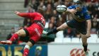 Toulon’s winger Bryan Habana vies with Leinster wing Fergus McFadden during the European Champions Cup rugby union semi-final in April 2015 at the Velodrome stadium in Marseille. Photograph: Bertrand Langlois/AFP/Getty Images