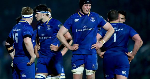 Leinster’s Ian Nagle and his team-mates during the shock home defeat to Benetton Treviso at the RDS. The visitors were 18-1 to register a victory.  Photograph: James Crombie/Inpho 