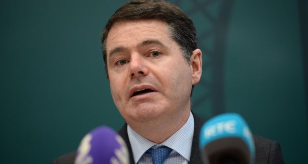 Minister for Finance Paschal Donohoe has sent out warnings about the need for  caution, despite the favourable economic outlook, partly due to the danger and considerable uncertainty caused by Brexit. Photograph: Dara Mac Dónaill 