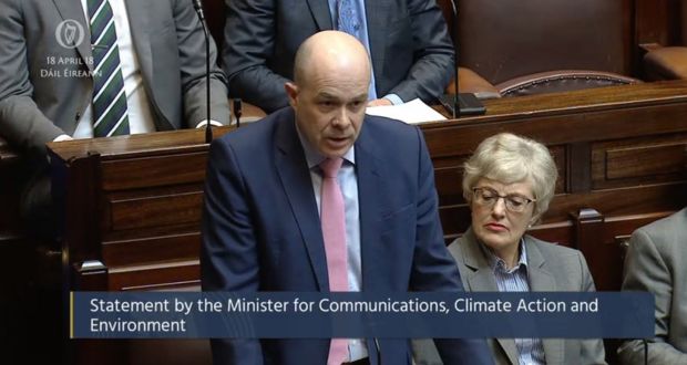 Denis Naughten addressing the Dáil on Wednesday