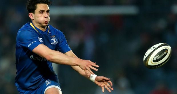 Joey Carbery: As Sexton’s heir apparent and with a World Cup in 18 months, Schmidt’s concern is how Carbery can develop as an outhalf given his lack of game time in the role at Leinster. Photograph: James Crombie/Inpho 