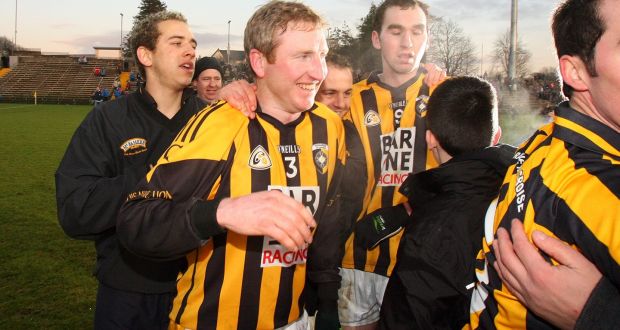 Crossmaglen’s Francie Bellew celebrating  the club’s victory in the Ulster club football  final of 2008. Photograph: Cathal Noonan/Inpho 