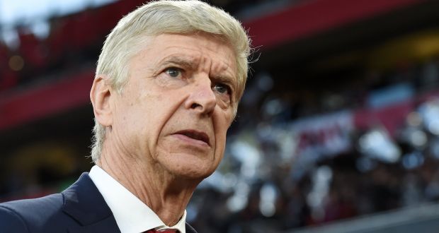  Arsenal manager Arsene Wenger ahead of his team’s Uefa Europa League semi-final against Atlético Madrid, at the Emirates Stadium in London, Britain. Photograph: Andy Rain/EPA